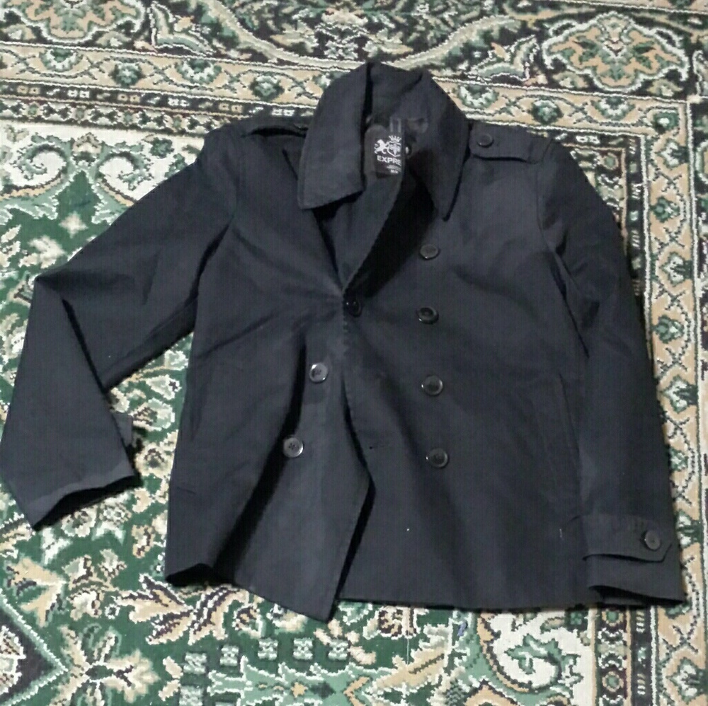 Black Express Pea Coat
